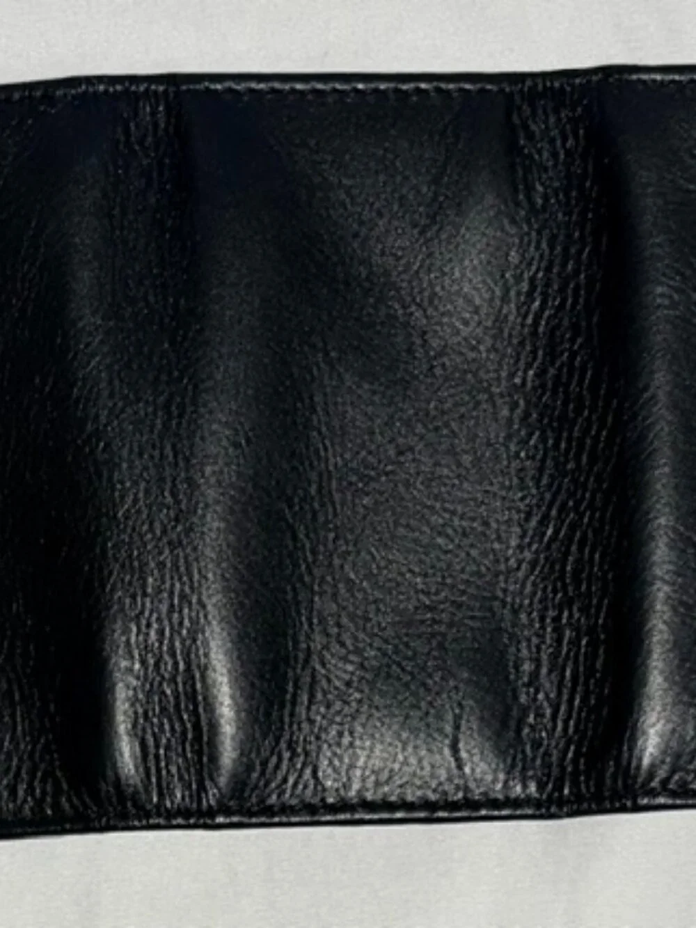 NWT Winn International Black Leather Trifold Key Case Wallet Holder